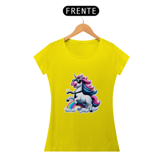 Nome do produto Camiseta Sticker Feminina -  Unicornio