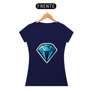 Nome do produto Camiseta Sticker Feminina - Diamante