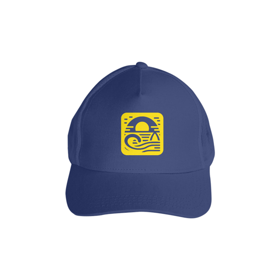 Boné Ultra Quality com tela - Surfland Oficial Amarelo