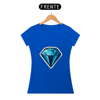 Nome do produto Camiseta Sticker Feminina - Diamante