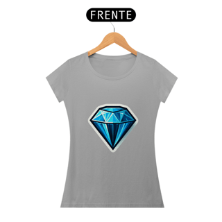Nome do produto Camiseta Sticker Feminina - Diamante