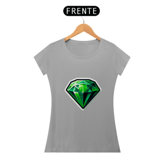 Nome do produto Camiseta Sticker Feminina - Esmeralda
