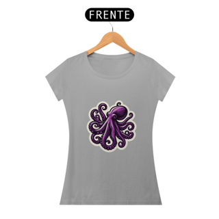 Nome do produto Camiseta Sticker Feminina - Polvo