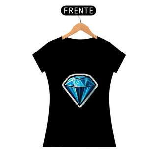 Nome do produto Camiseta Sticker Feminina - Diamante