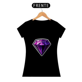 Nome do produto Camiseta Sticker Feminina - Ametista