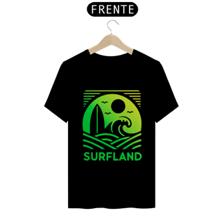 Nome do produto Camiseta Surfland Oficial - Verde e Amarelo