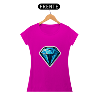 Nome do produto Camiseta Sticker Feminina - Diamante