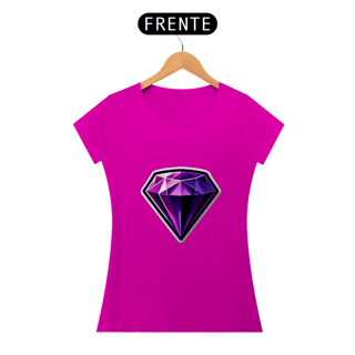 Nome do produto Camiseta Sticker Feminina - Ametista