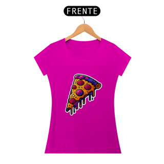Nome do produto Camiseta Sticker Feminina - Pizza galaxy