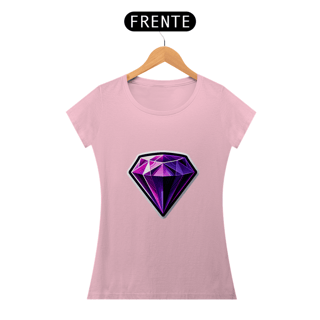 Nome do produto Camiseta Sticker Feminina - Ametista