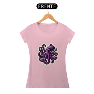 Nome do produto Camiseta Sticker Feminina - Polvo