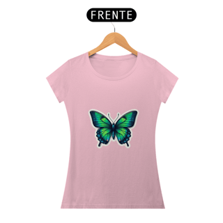 Nome do produto Camiseta Sticker Feminina - Butterfly