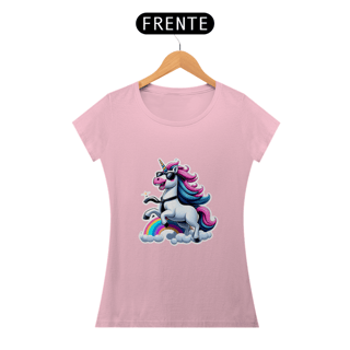 Nome do produto Camiseta Sticker Feminina -  Unicornio