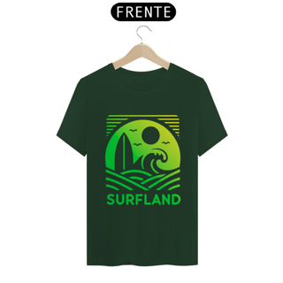 Nome do produto Camiseta Surfland Oficial - Verde e Amarelo