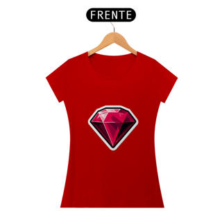 Nome do produto Camiseta Sticker Feminina - Ruby