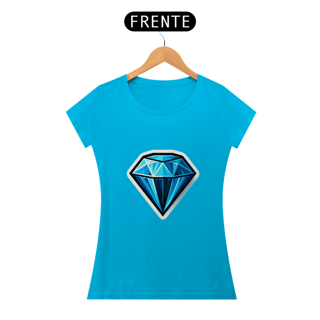 Nome do produto Camiseta Sticker Feminina - Diamante