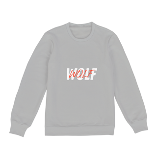 Nome do produto Moletom BlackWolf - escrita branca