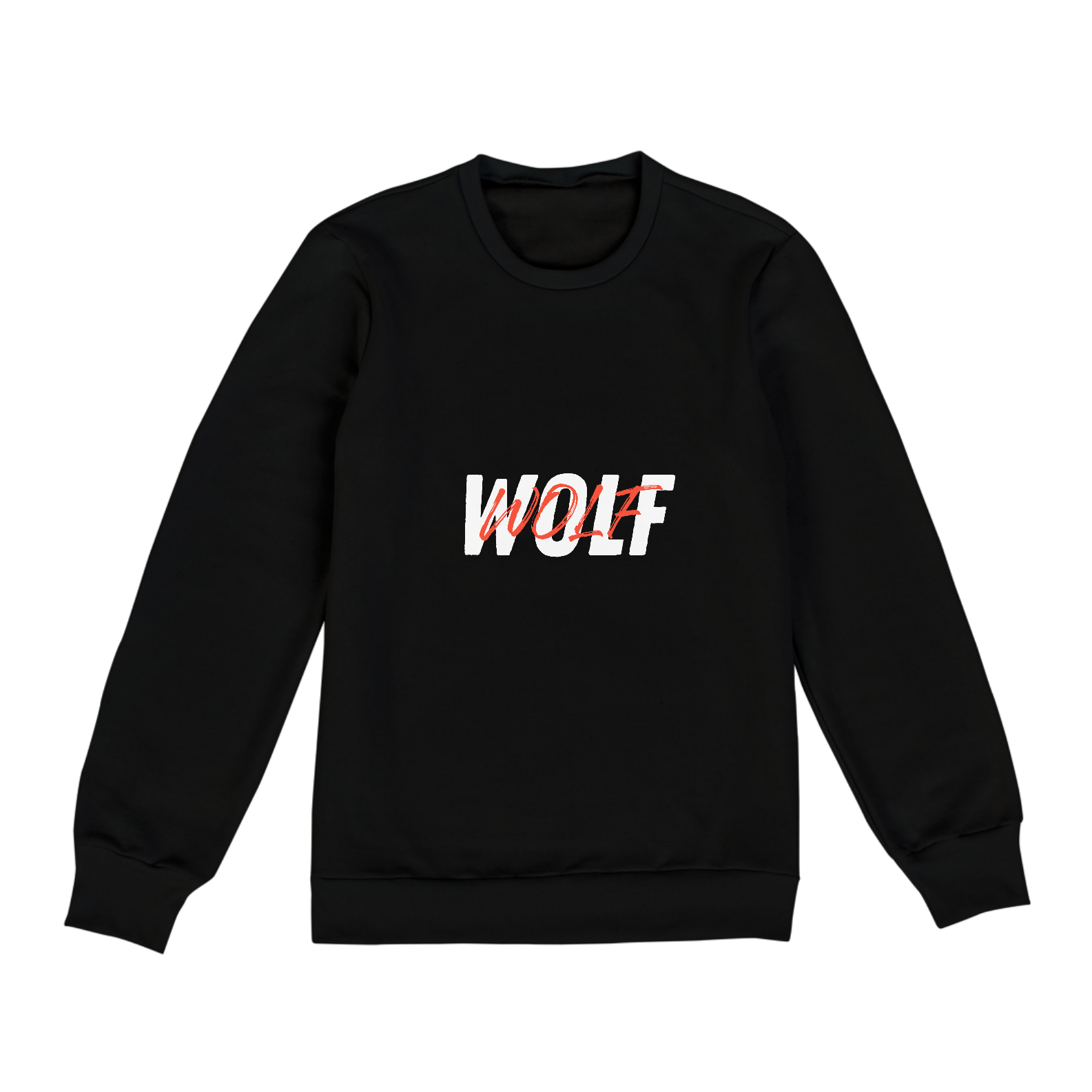 Moletom BlackWolf - escrita branca