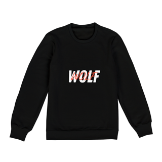 Moletom BlackWolf - escrita branca