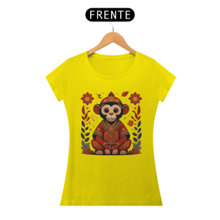 Nome do produto Chinese New Year - T-Shirt Baby Look Monkey Monk
