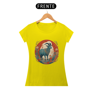 Nome do produto Chinese New Year - T-Shirt Baby Look Blue Goat