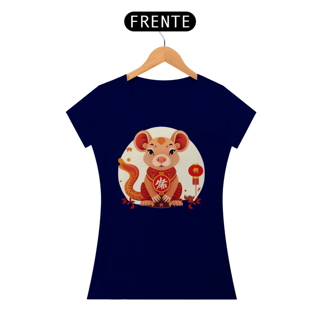Nome do produto Chinese New Year - T-Shirt Baby Look Little Rat