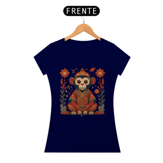 Nome do produto Chinese New Year - T-Shirt Baby Look Monkey Monk