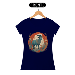 Nome do produto Chinese New Year - T-Shirt Baby Look Blue Goat