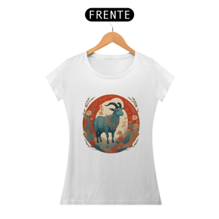 Nome do produto Chinese New Year - T-Shirt Baby Look Blue Goat
