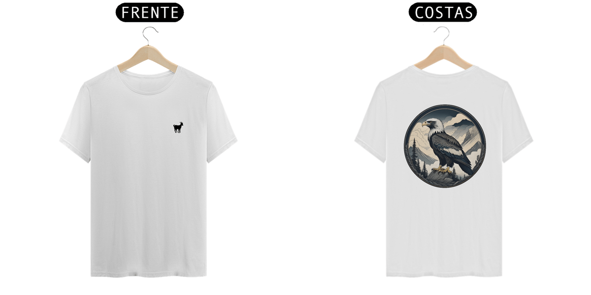 Nome do produto: Wild Whispers - T-Shirt Branca Eagle
