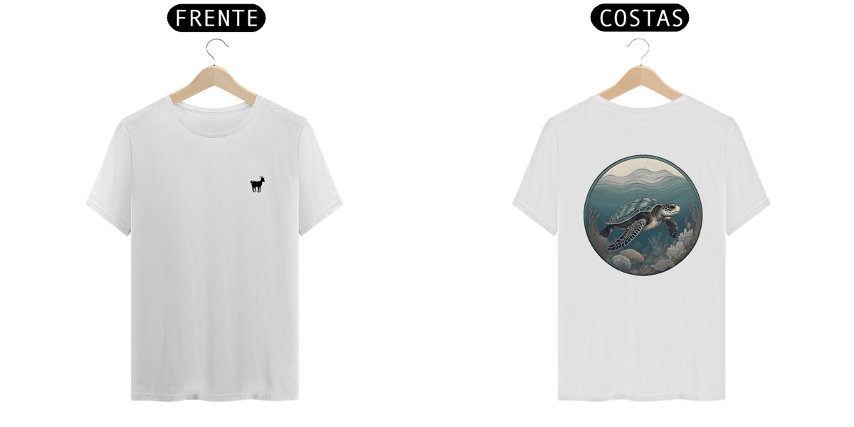 Nome do produto: Wild Whispers - T-Shirt Branca Turtle