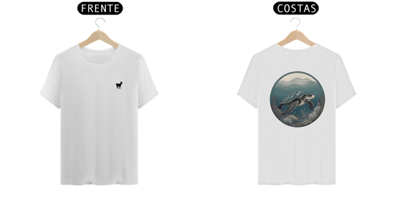 Wild Whispers - T-Shirt Branca Turtle