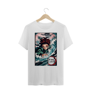 Nome do produto Demon Slayer - T-Shirt Plus Size Tanjirō