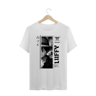 One Piece - T-Shirt Plus Size Branca Luffy I