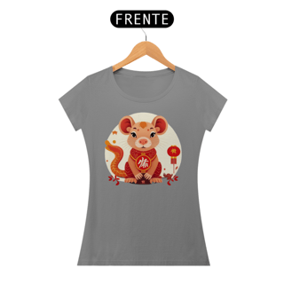 Nome do produto Chinese New Year - T-Shirt Baby Look Little Rat