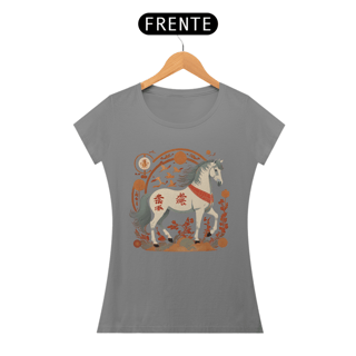 Nome do produto Chinese New Year (Eclipse) - T-Shirt Baby Look White Horse