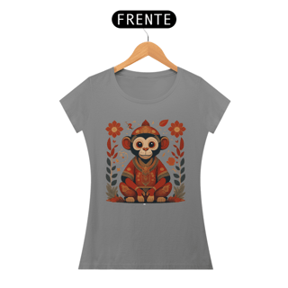 Nome do produto Chinese New Year - T-Shirt Baby Look Monkey Monk
