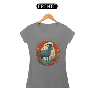 Nome do produto Chinese New Year - T-Shirt Baby Look Blue Goat