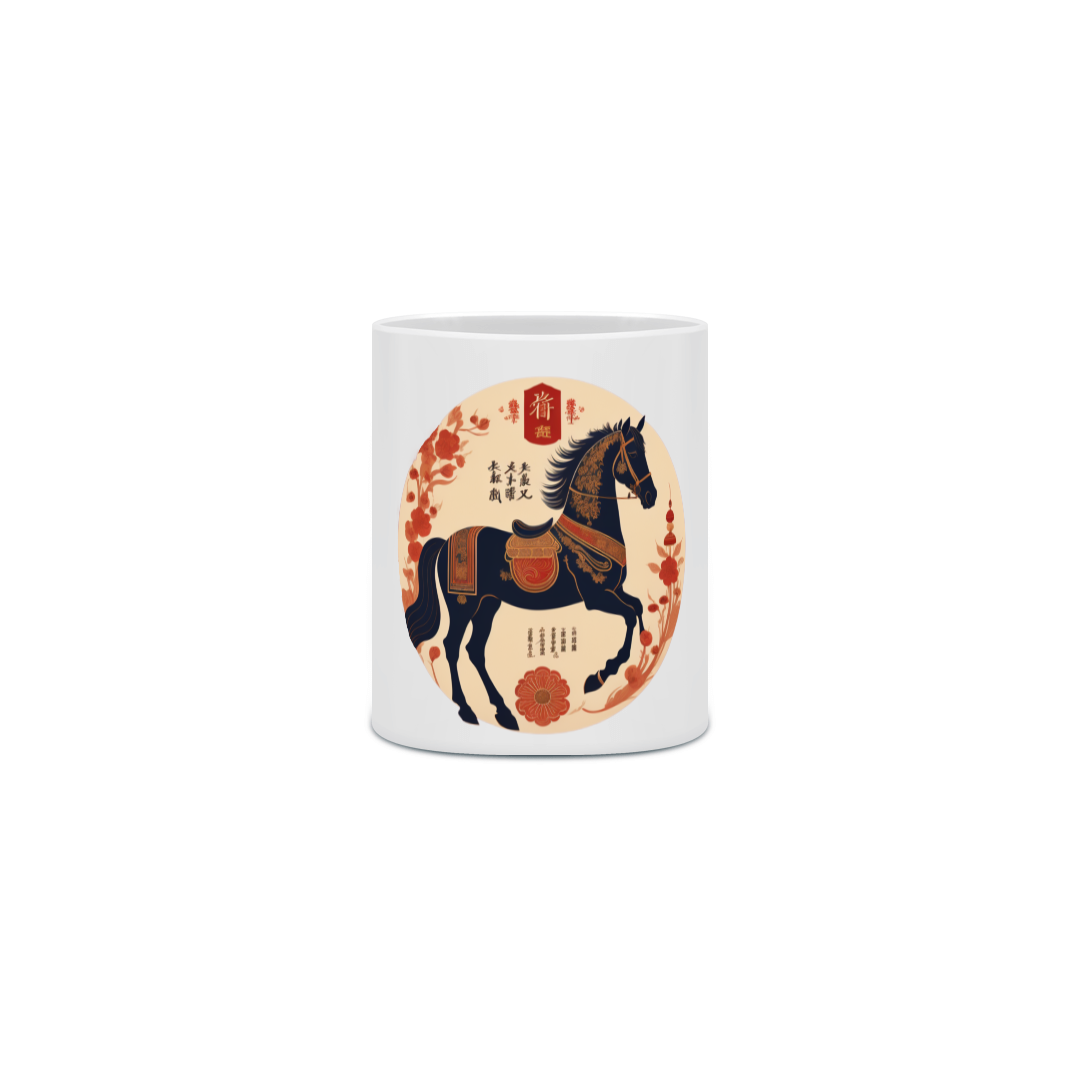 Nome do produto: Chinese New Year (Eclipse) - Caneca Black Horse
