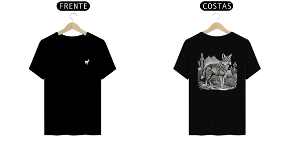 Wild Whispers - T-Shirt Preta Coyote
