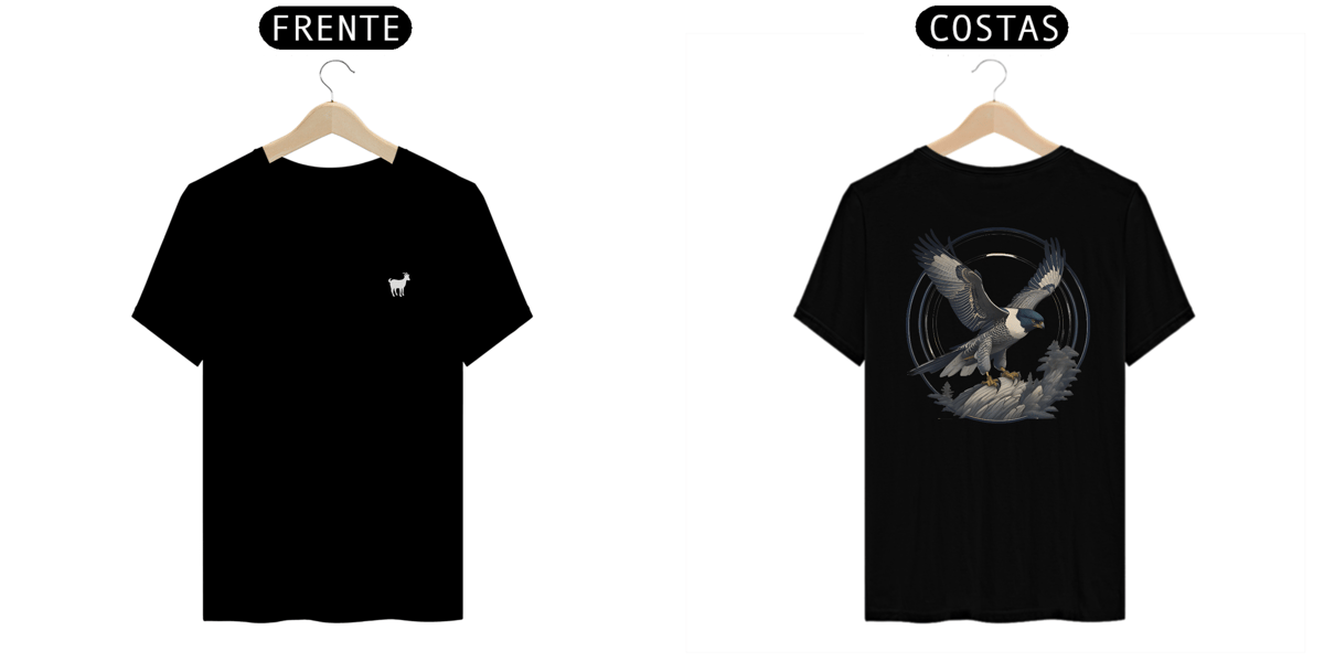 Nome do produto: Wild Whispers - T-Shirt Preta Falcon