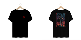 Nome do produto Berserk - T-Shirt Plus Size Frente/Costas Guts