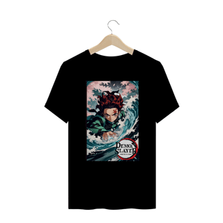 Nome do produto Demon Slayer - T-Shirt Plus Size Tanjirō
