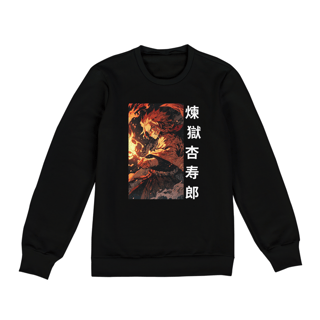 Nome do produto Demon Slayer - Moletom Preto Rengoku