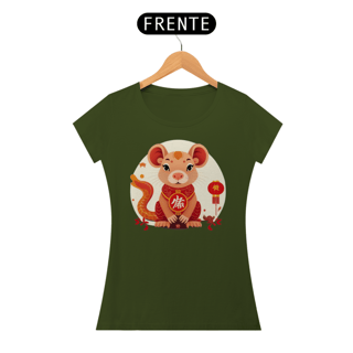 Nome do produto Chinese New Year - T-Shirt Baby Look Little Rat