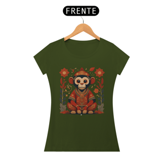 Nome do produto Chinese New Year - T-Shirt Baby Look Monkey Monk