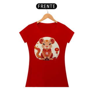 Nome do produto Chinese New Year - T-Shirt Baby Look Little Rat