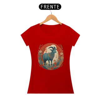 Nome do produto Chinese New Year - T-Shirt Baby Look Blue Goat