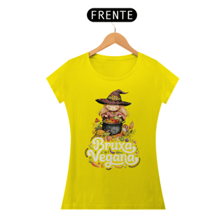 Nome do produto Camiseta Bruxa Vegana Baby Look 