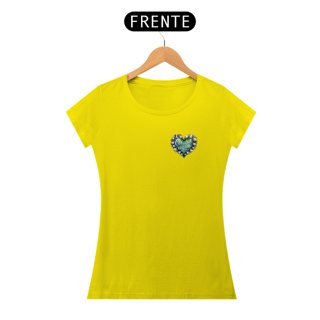 Nome do produto Camiseta Coração Vegano Baby Look